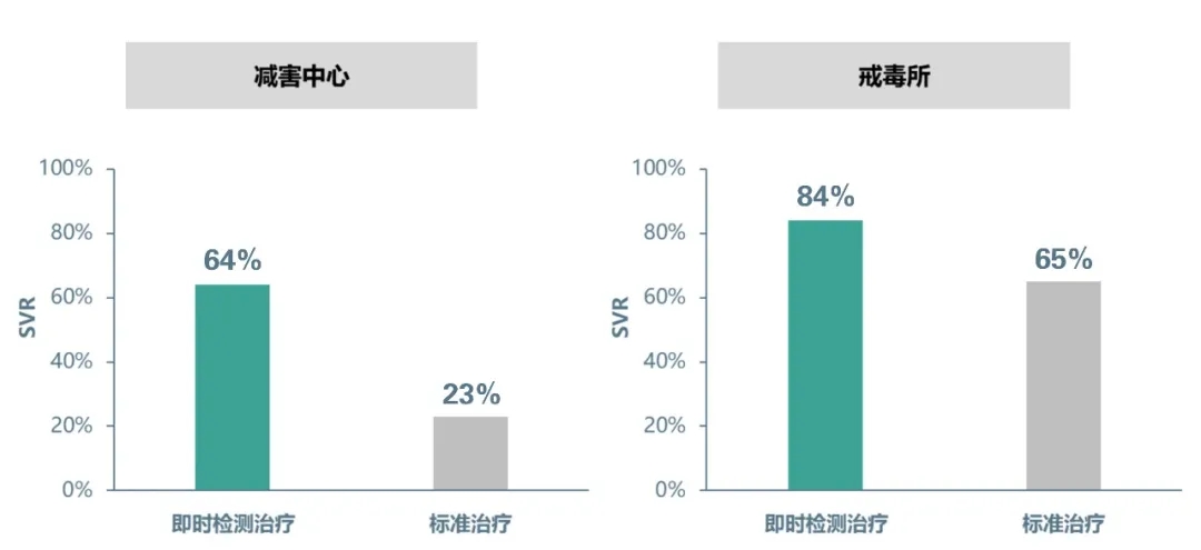 即时丙肝检测治疗策略与标准治疗策略的SVR