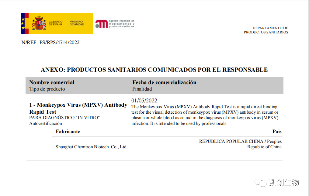 Monkeypox Virus (MPXV) Antibody Rapid Test